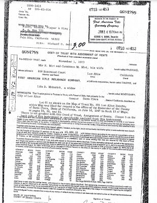 image of California property deed