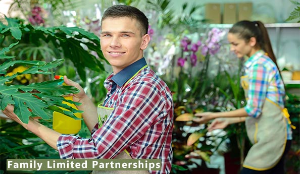 Image of family members who run a florist business