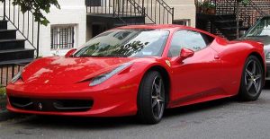 Image of red Ferrari 458